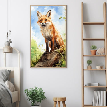 Fox Watercolour Painting